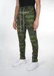 Checker Plate Track Pants - Khaki