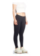 Logo Print Leggings - Black