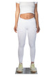 Logo Print Leggings - White