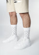 Checker Plate Socks - White
