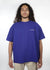 Logo Oversize T-shirt - Blue - Front - CHROMABLE