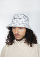 Nylon All Over Bucket Hat - White