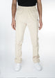 Relaxed Flare Track Pants - Beige
