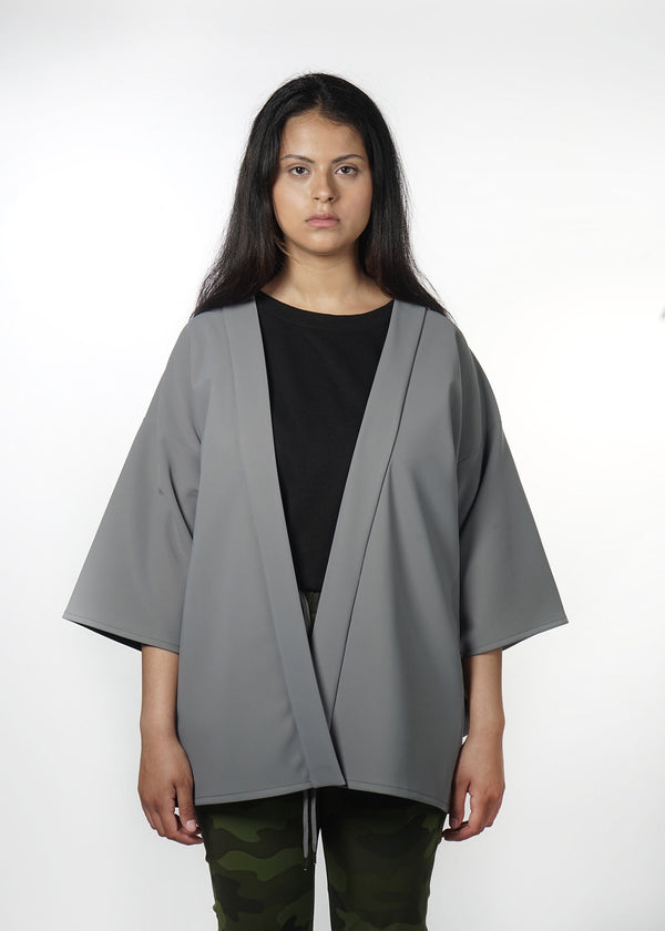 Signature Kimono - Grey - Front - CHROMABLE